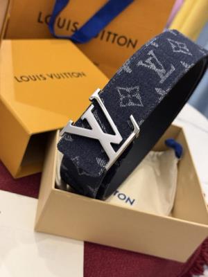 wholesale quality louis vuitton initiales monogram denim belt model no. 853